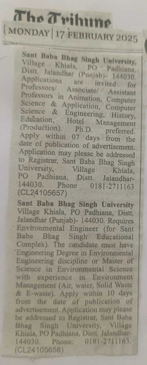 Job Advertisement Notice 4