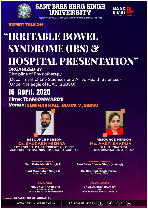 EXPERT TALK ON IRRITABLE BOWEL SYNDROME (IBS)