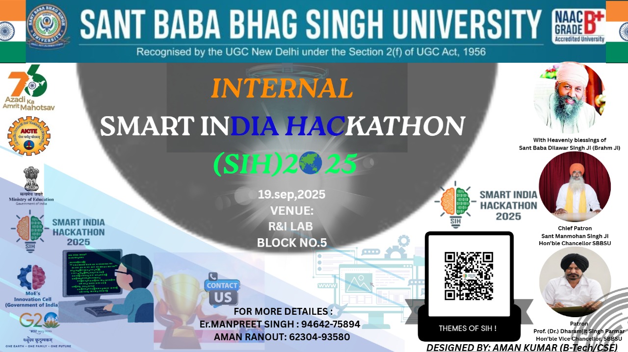 Internal Smart India Hackathon (SIH) - Event Report