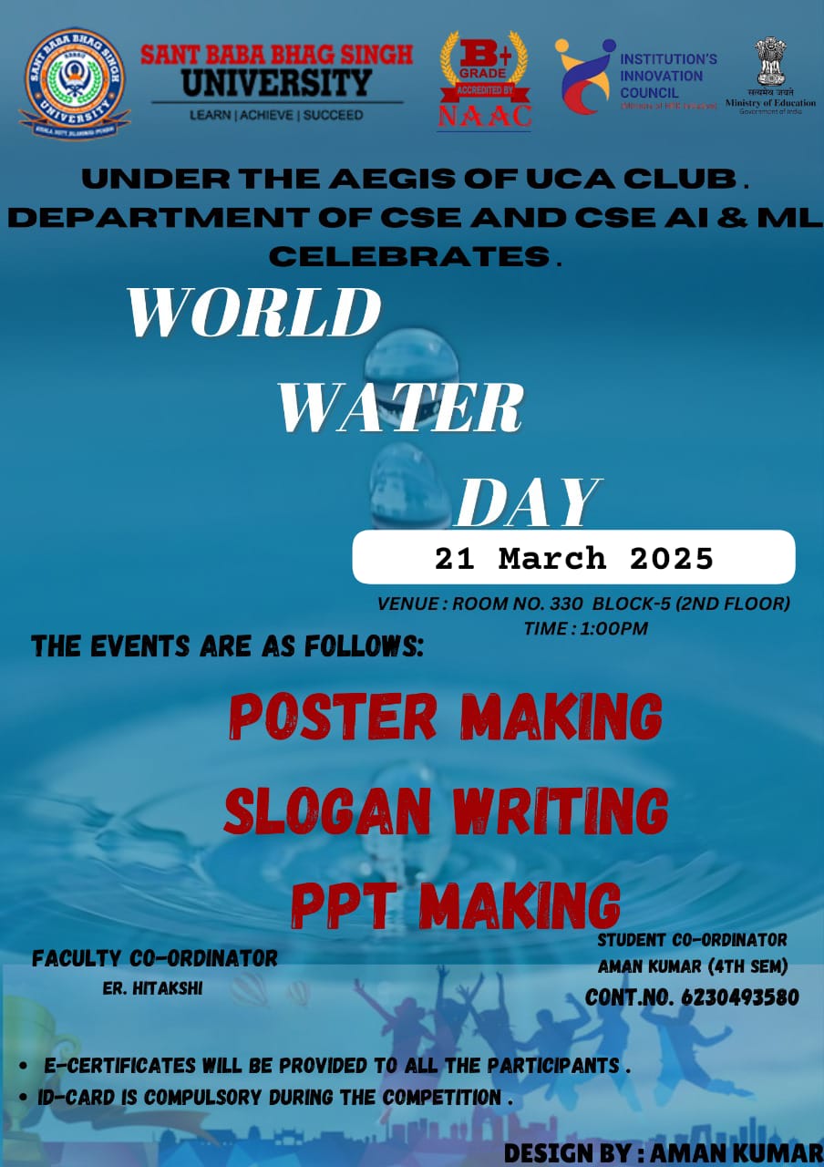 Report on World Water Day Celebration