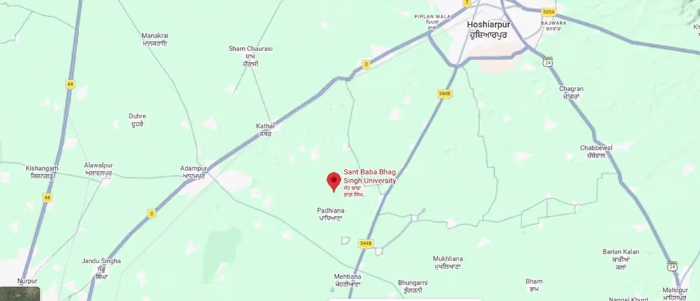 Sant Baba Bhag Singh University Location